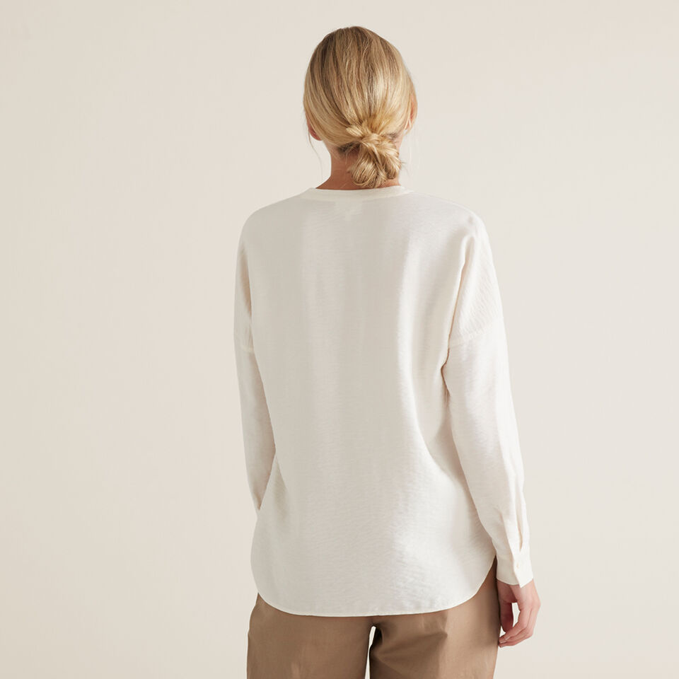 V Neck Textured Shirt  