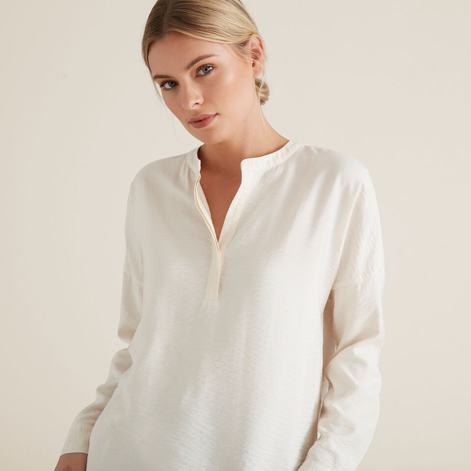 V Neck Textured Shirt  