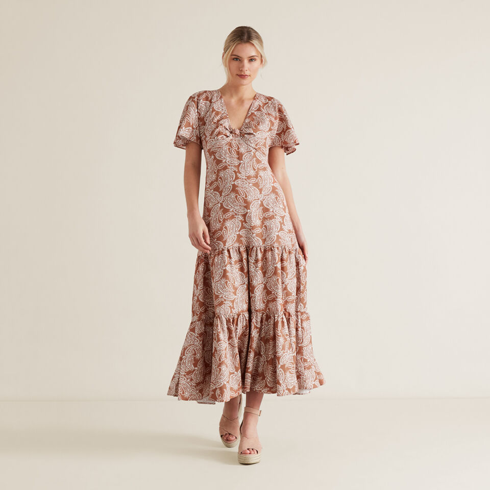 Knot Detail Tier Dress  