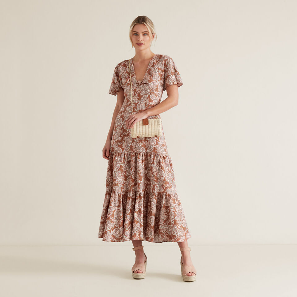 Knot Detail Tier Dress  