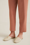 Linen Open Back Mule    hi-res