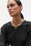 Fine Pearl Initial Necklace  T  hi-res