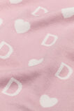 Heart Initial Blanket  D  hi-res