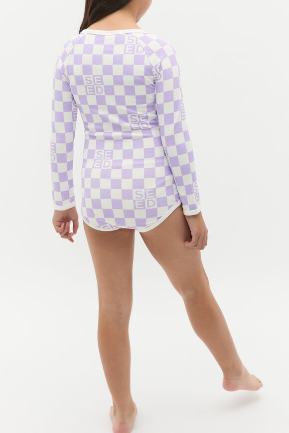 Check Logo Rashsuit  Lavender  hi-res