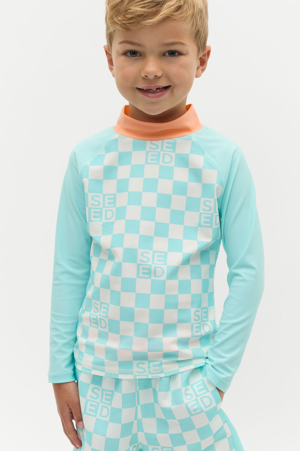 Check Logo Rashvest  Ocean Blue
