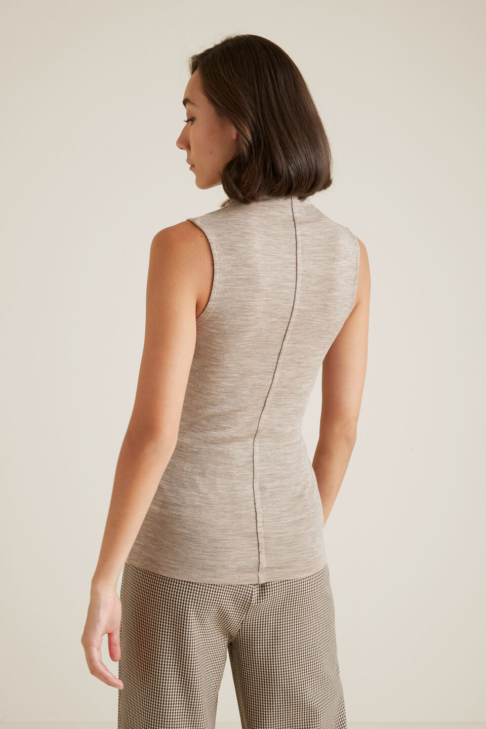 Sleeveless Knit Top  