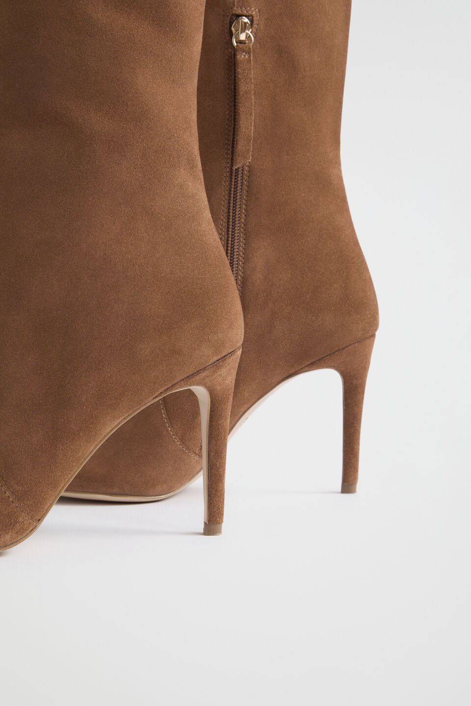 Shae High Leg Boot  Tan Suede