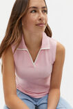 Collar Rib Tank  Bubblegum  hi-res
