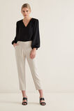 Gathered V Neck Blouse    hi-res