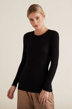 Long Sleeve Rib Top    hi-res