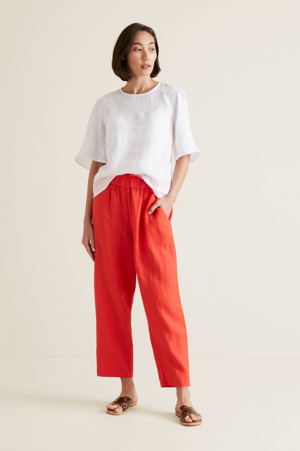 Linen Relaxed Pant  