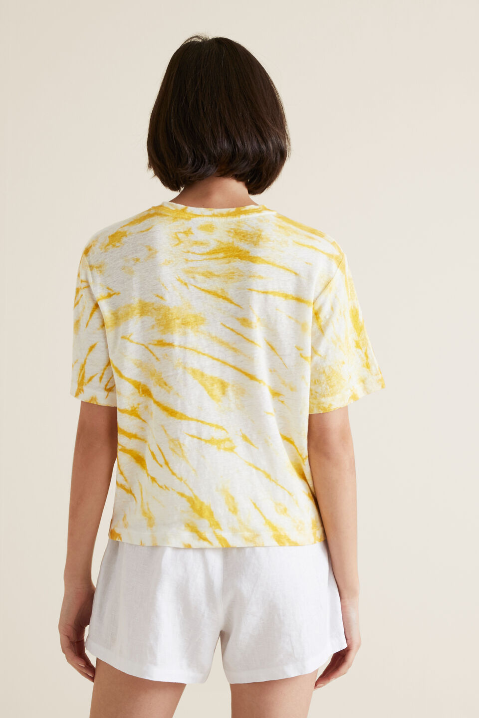 Tie Dye Linen Tee  