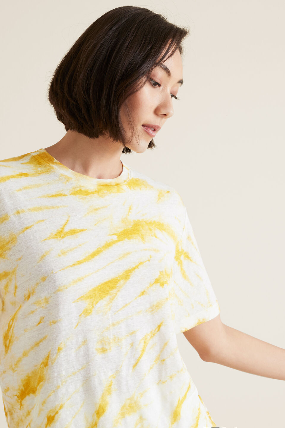 Tie Dye Linen Tee  