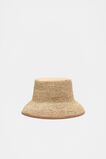 Logo Detail Woven Bucket Hat  Caramel  hi-res