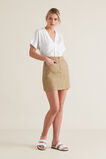 Stitch Detail Denim Skirt    hi-res