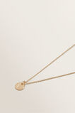 Initial Disc Necklace    hi-res