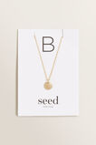 Initial Disc Necklace    hi-res