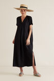 Linen Tie Up Dress    hi-res