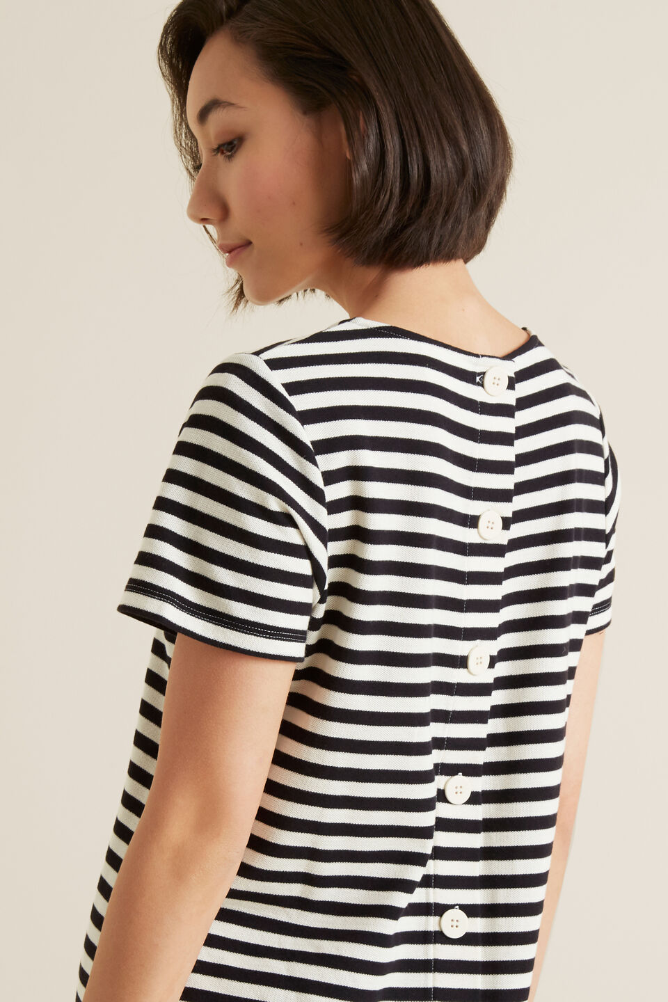 Stripe Pique Dress  
