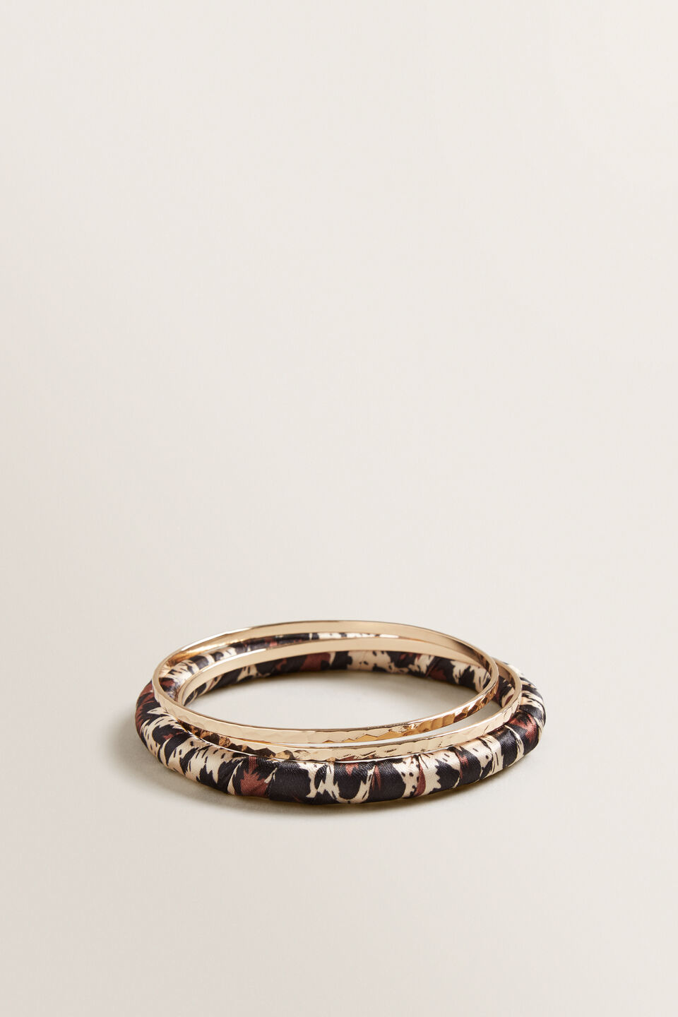 Wrapped Bangle Set  