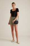 Square Neck Rib Tee    hi-res