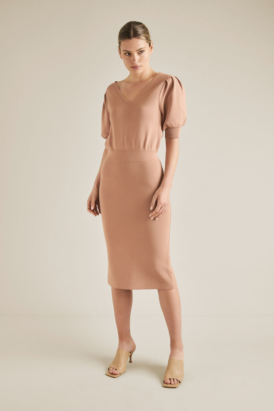 Crepe Knit Dress  