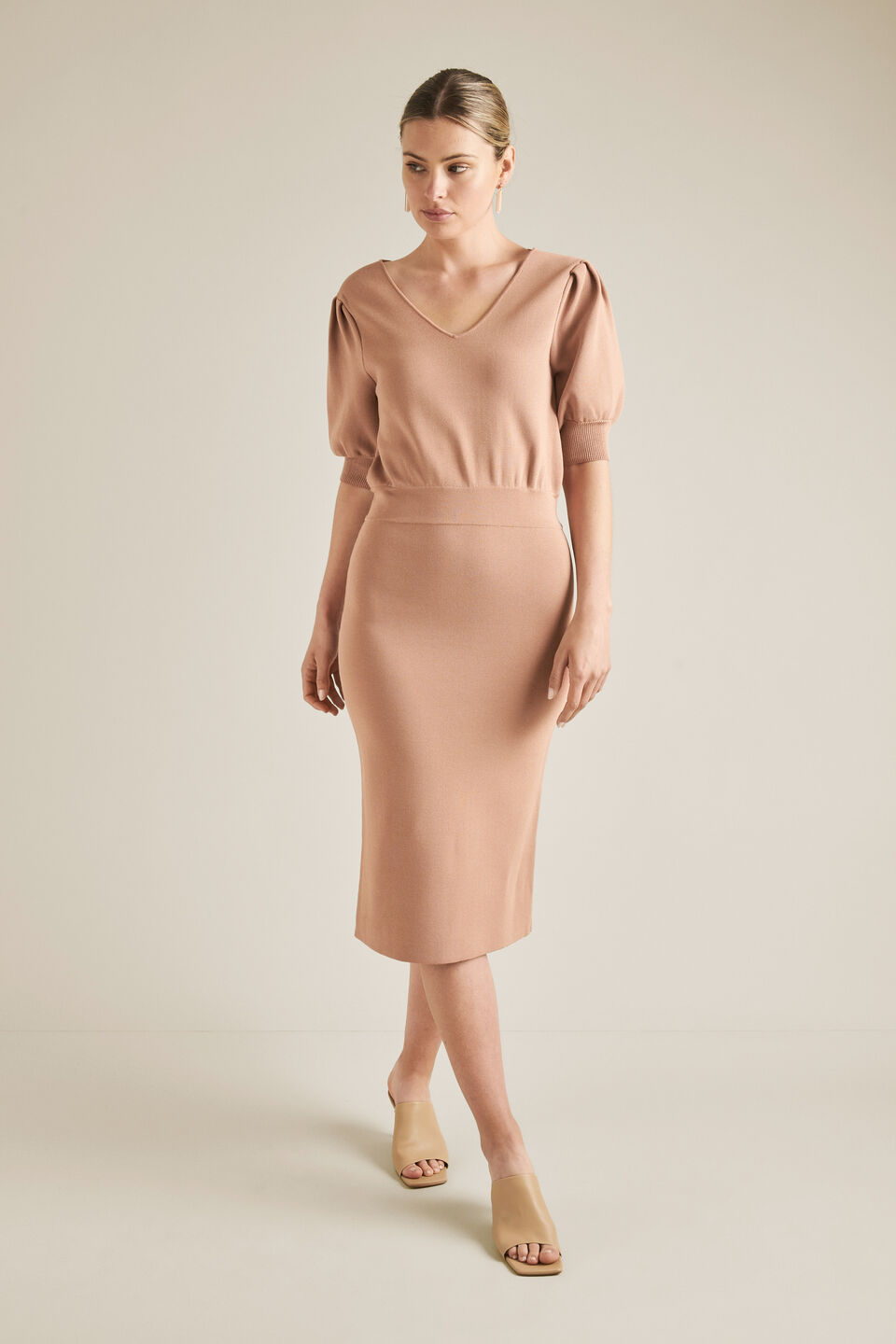Crepe Knit Dress  
