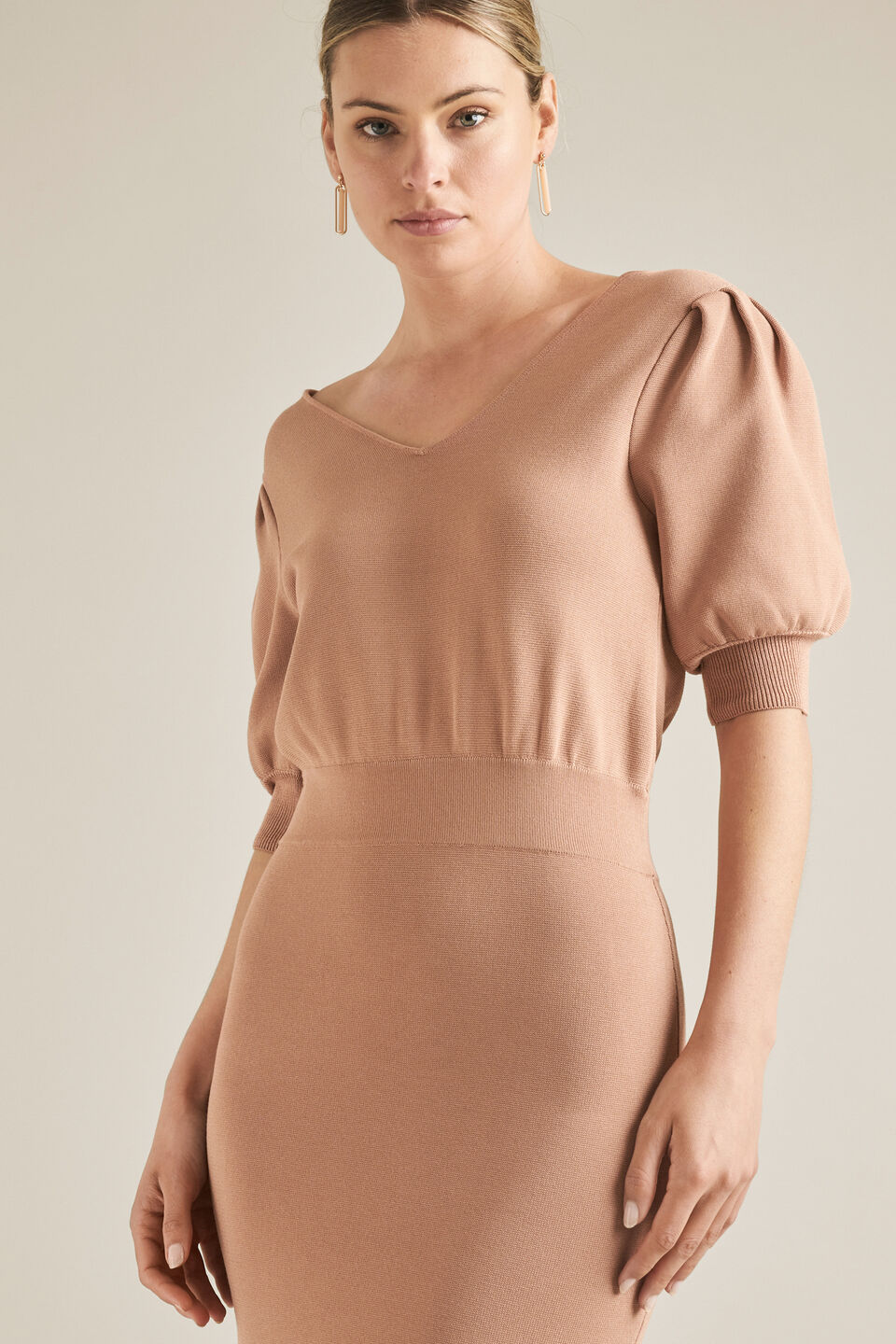 Crepe Knit Dress  