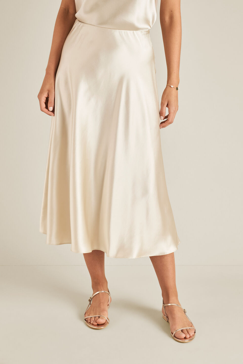 Satin Swing Skirt  