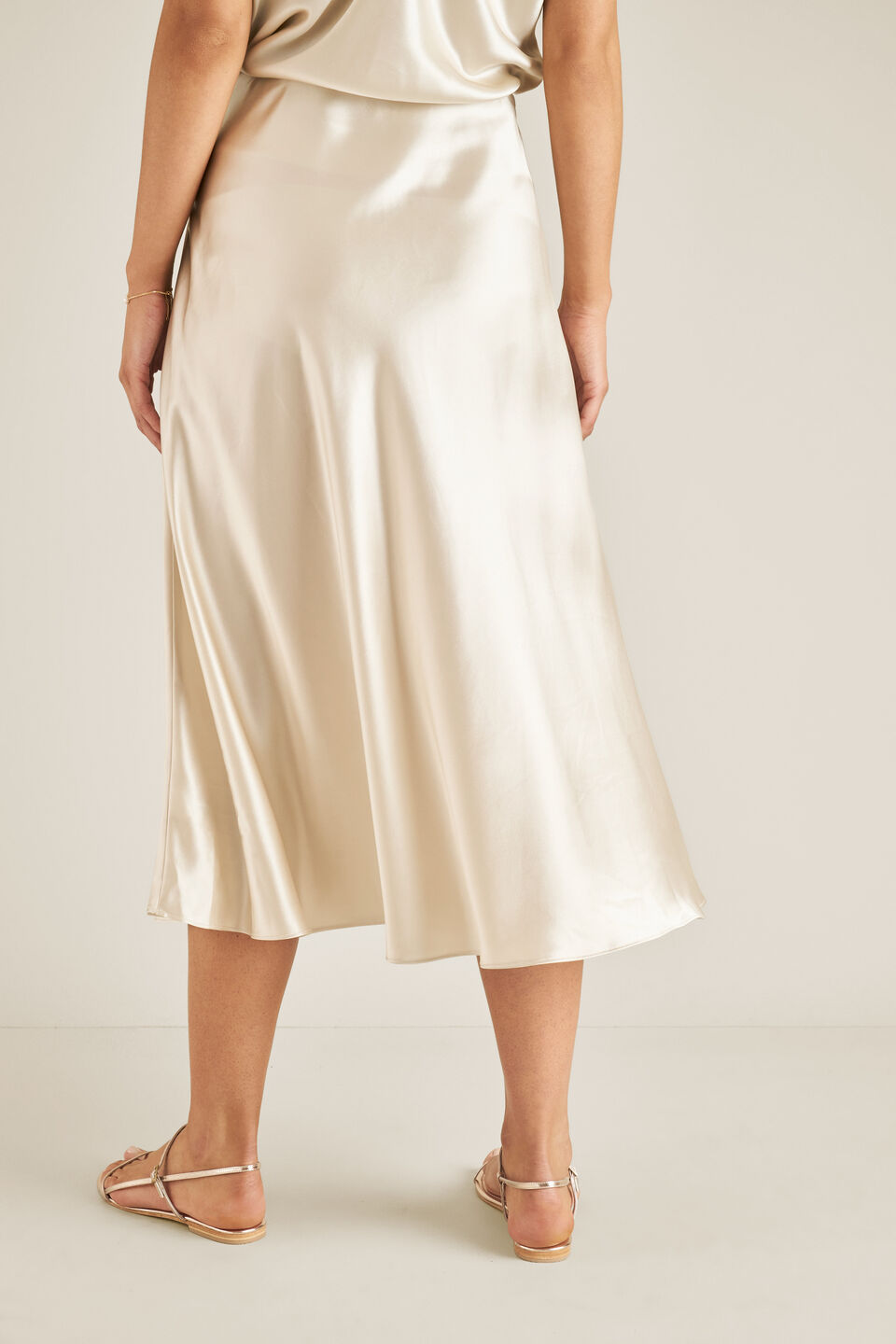 Satin Swing Skirt  