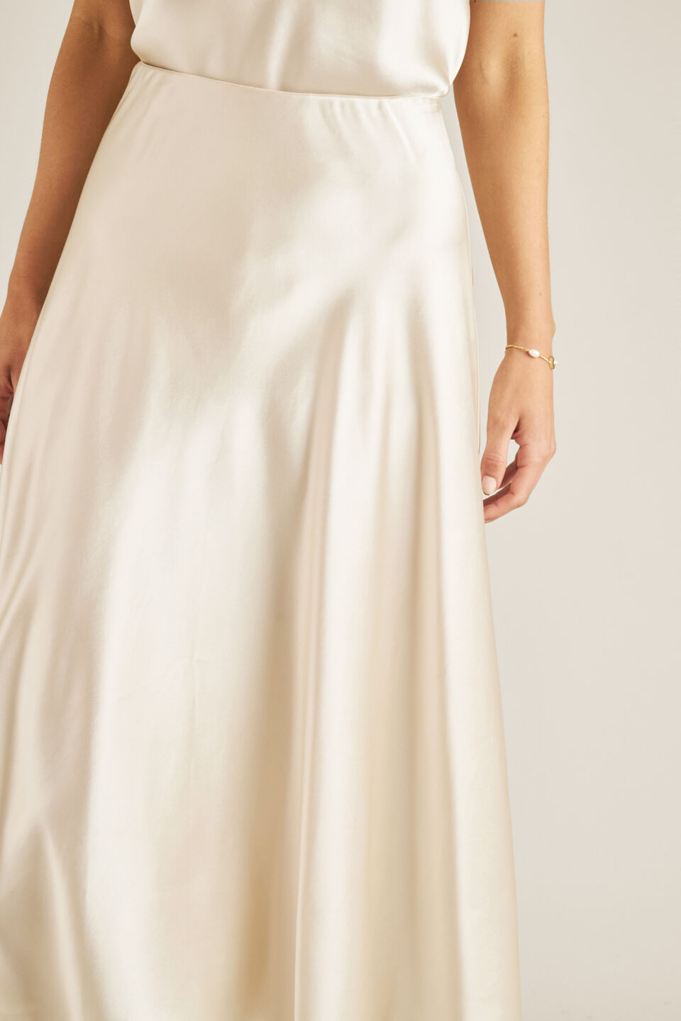 Satin Swing Skirt  
