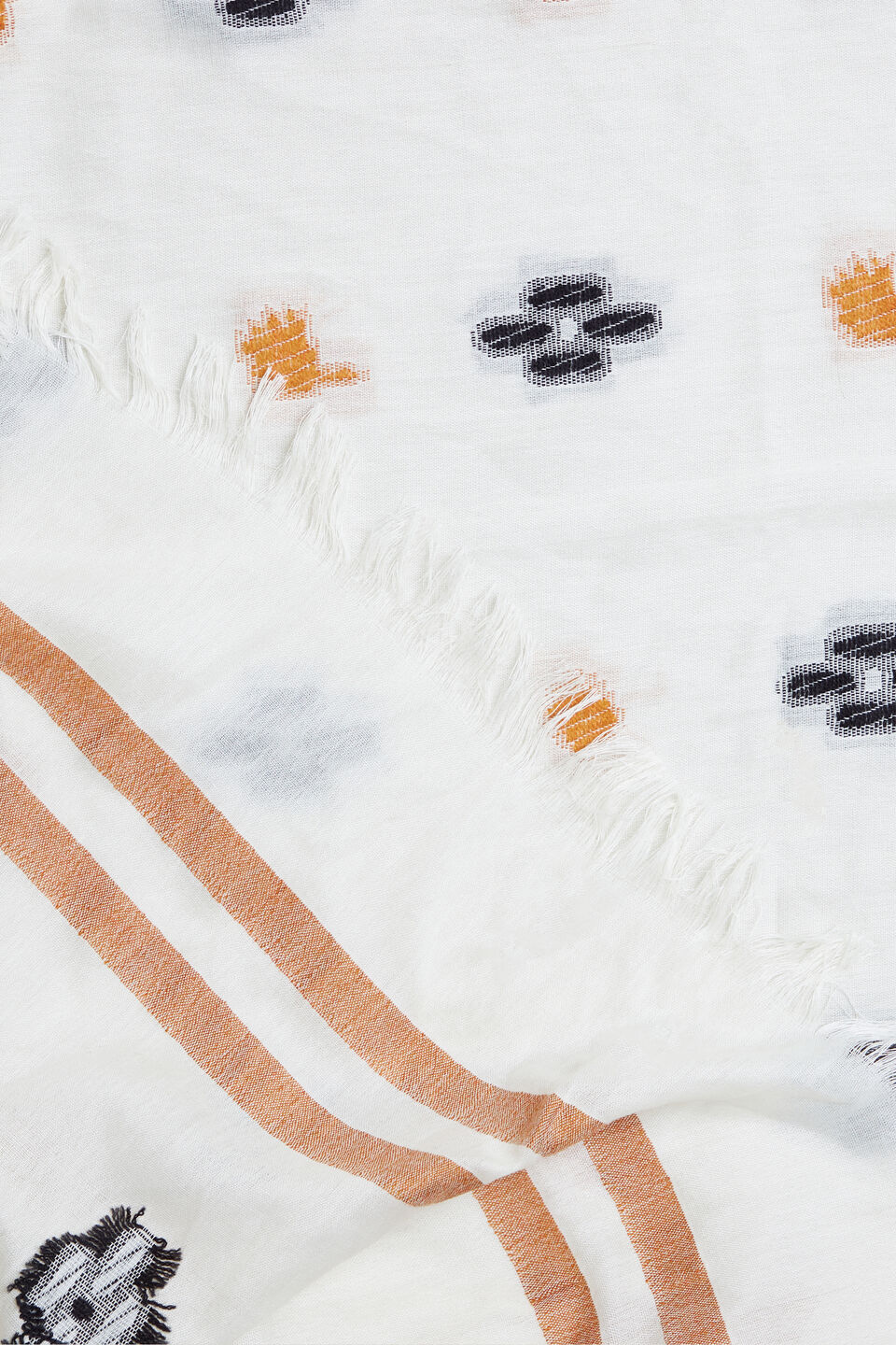 Floral Jacquard Scarf  