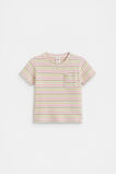 Stripe Waffle Tee  Multi  hi-res