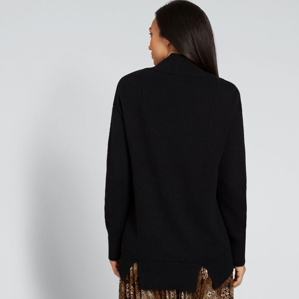 Easy High Neck Sweater  
