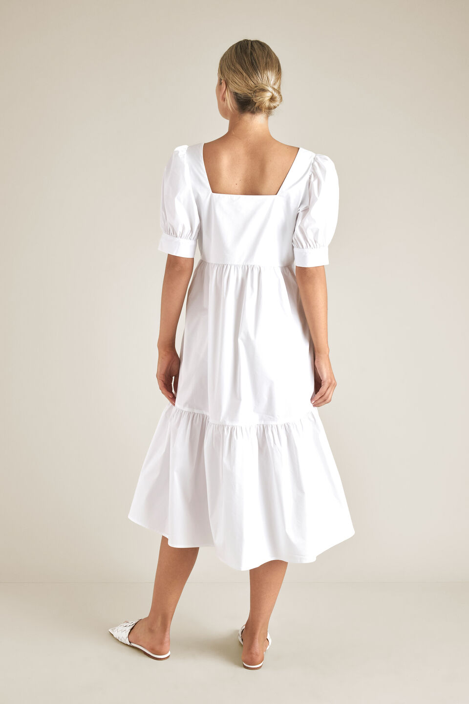 Poplin Midi Dress  