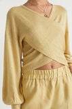 Linen Wrap Sweater  Shortbread  hi-res