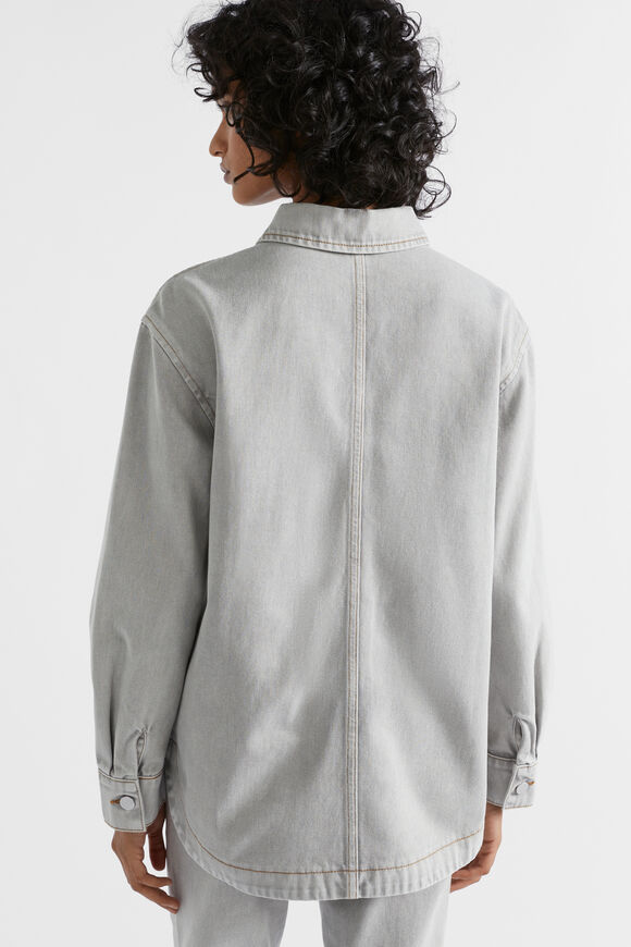 Denim Overshirt  Silver Wash  hi-res