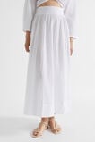 Textured Cotton Skirt  Whisper White  hi-res