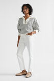Core Heritage Half Zip Sweat  Cloud Cream Stripe  hi-res