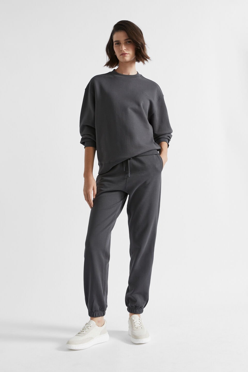 Heritage Crew Sweat  Steel Wash
