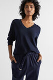 V Neck Supersoft Top  Midnight Sky  hi-res