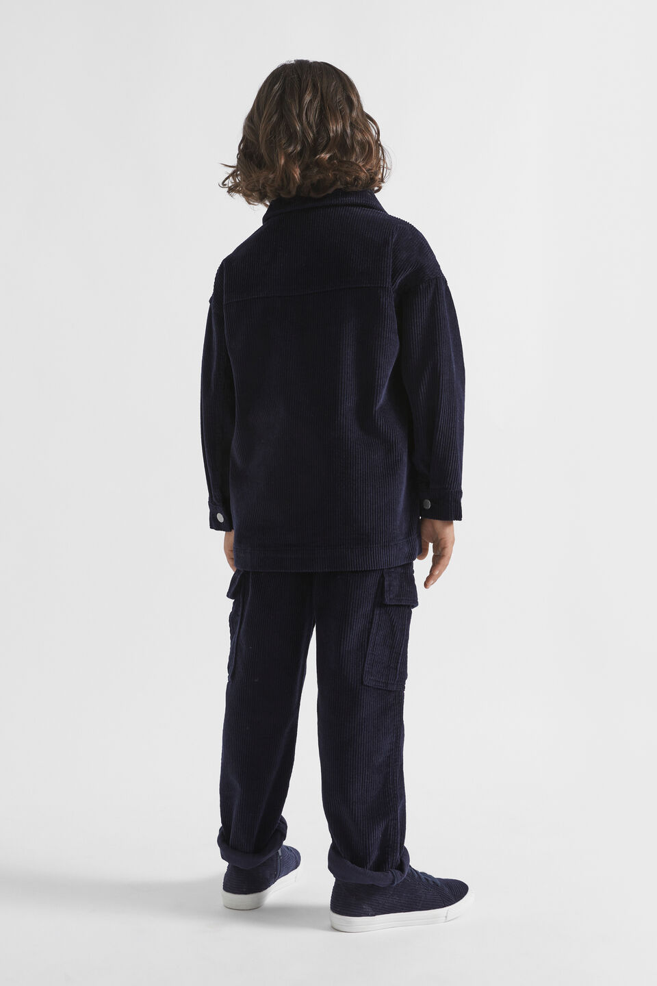 Cord Shacket  Midnight Blue