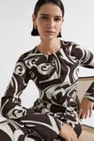 Jacquard Swirl Blouse  Retro Swirl  hi-res