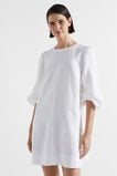 Core Linen Mini Dress  Whisper White  hi-res