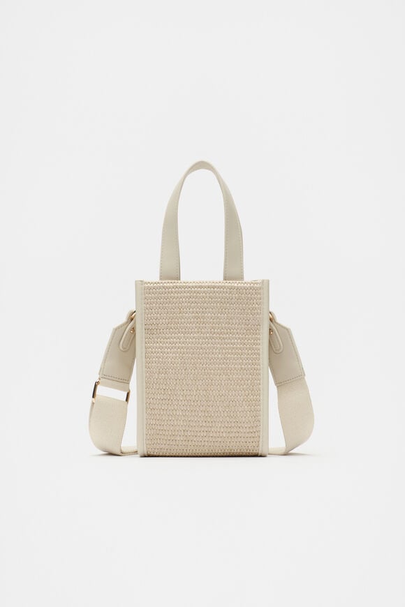 Woven Mini Crossbody Bag  Stone  hi-res