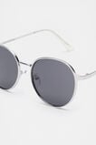 Becca Round Metal Sunglasses  Silver  hi-res