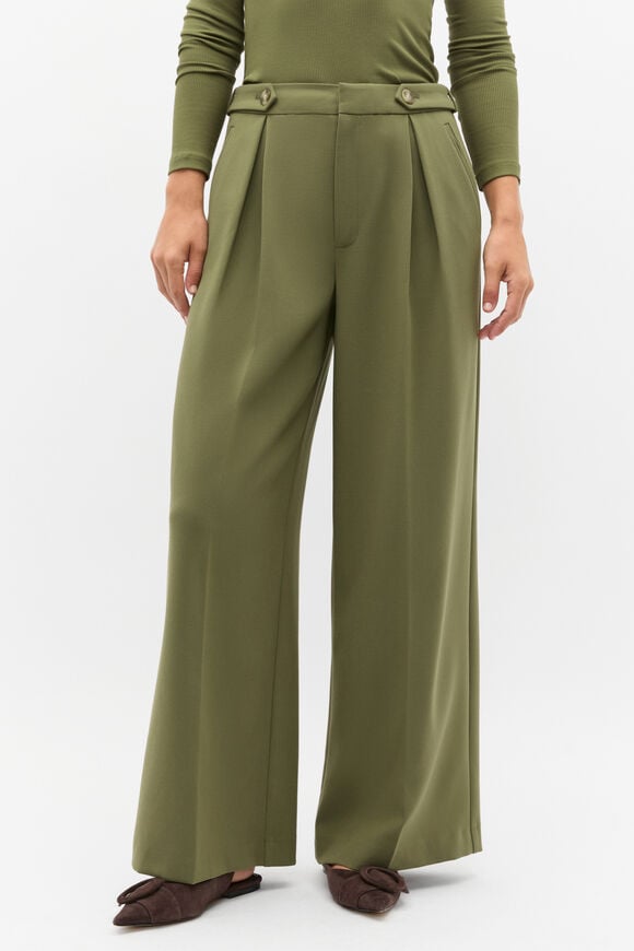 Button Tab Trouser  Rainforest  hi-res