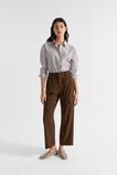 Poplin Button Down Shirt  Hot Chocolate Stripe  hi-res