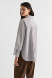 Poplin Button Down Shirt  Hot Chocolate Stripe  hi-res