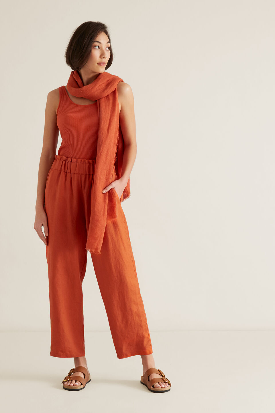 Linen Relaxed Pant  